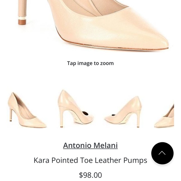 Antonio Melani Kara Pointed Toe Leather Pumps - Picture 2 of 2